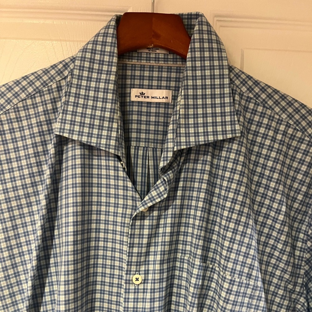Peter Millar plaid men’s XL dress shirt